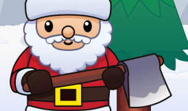 Wood Cutter Santa Idle